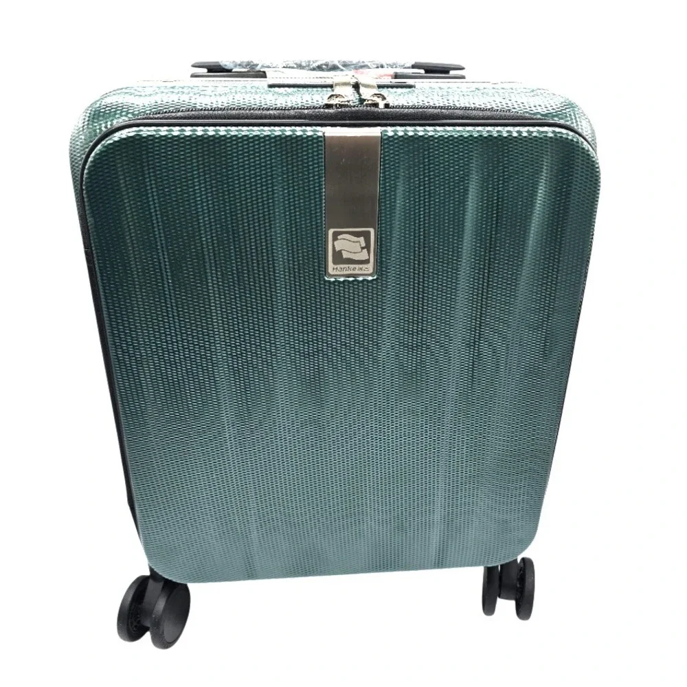 Hanke 16in Underseat Carry‎ On Luggage Hardshell Top Opening 26.2L Dark Green